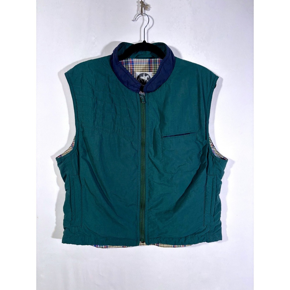 Heritage Equestrian Gorpcore Pikeur Full Zip Plaid Lined Vest Women 16